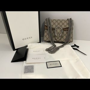 Sold. Gucci Dionysus GG Supreme Mini Shoulder/Crossbody Bag